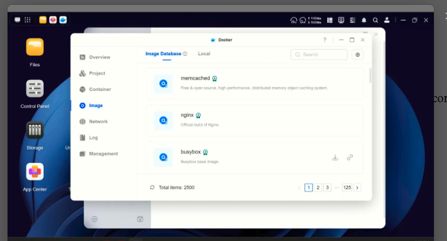 Docker images running on Synology